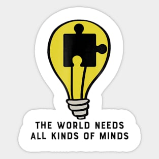 Special Education Teacher The World Needs All Kinds Sticker